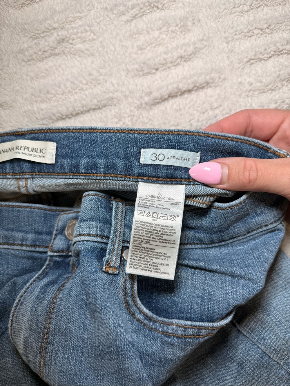 Banana Republic Straight Leg Jeans Size 30 - Picture 3 of 5